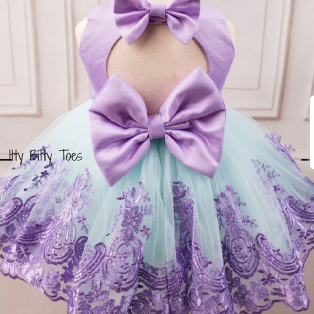 Itty bitty toes princess Demi dress 4T